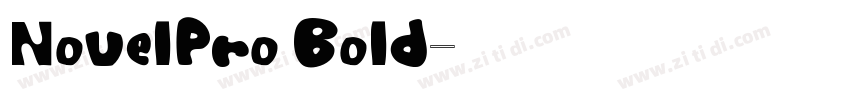 NovelPro Bold字体转换